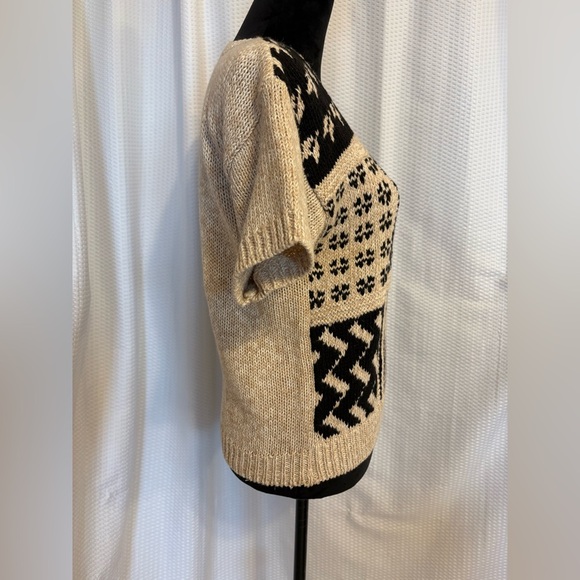 Russ Petites vintage knit short sleeve sweater size petite medium - Picture 4 of 6